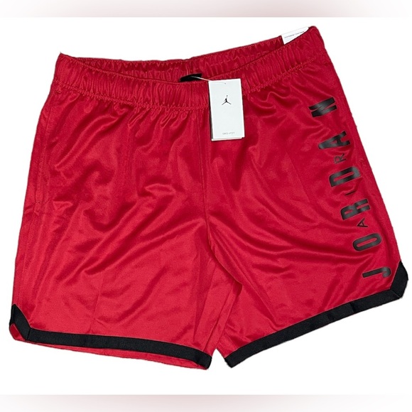 New XL Air Jordan Jumpman Standard Fit Red Black Graphic Logo Athletic Shorts - Picture 1 of 5